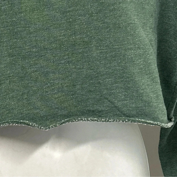 BEVERLY HILLS CALIFORNIA Women’s XS Sweatshirt Green Cropped Logo Grunge‎ Emo - Picture 5 of 10